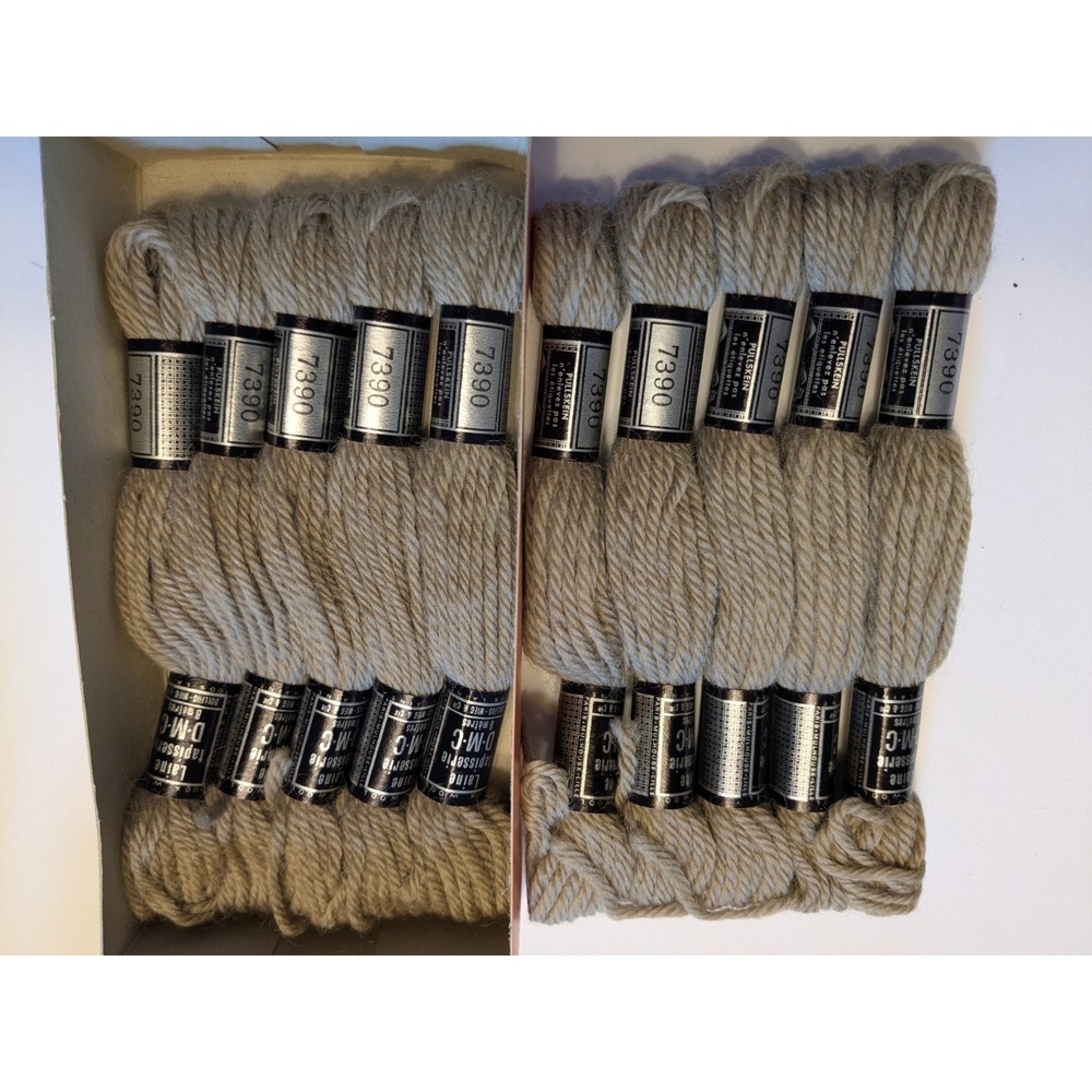 10 Skeins Laine Tapisserie DMC 100% Wool 8 Meters ea #7390 Light Mocha Brown
